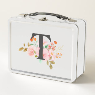 Letter T Metal Lunch Box