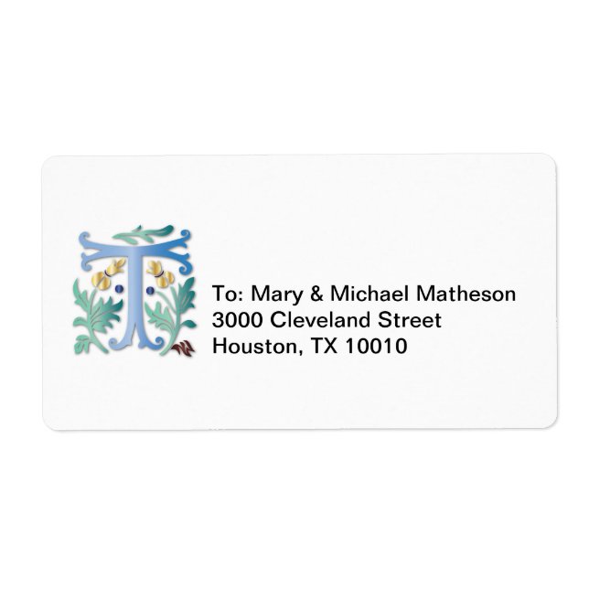 Letter T Monogram (Front)