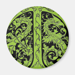 Letter T with Dragons Magnet