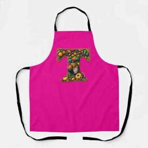 Letter Thanksgiving turkey style Apron