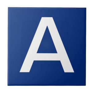 Letter Tiles Blue White