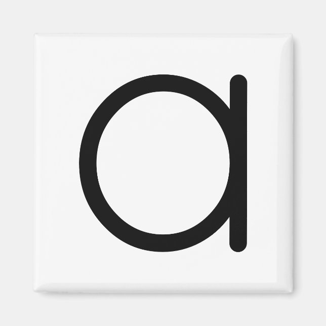Letter Title “a” Magnet (Front)
