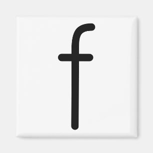 Letter Title “f” Magnet
