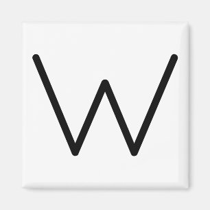Letter Title “w” Magnet