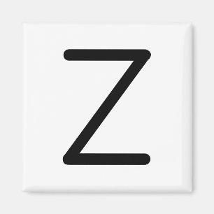 Letter Title “z” Magnet