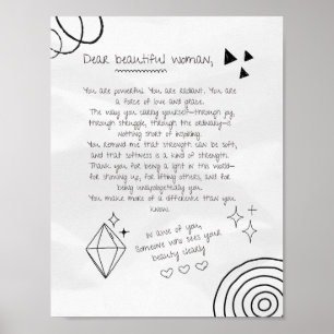 Letter to a Beautiful Woman Poster