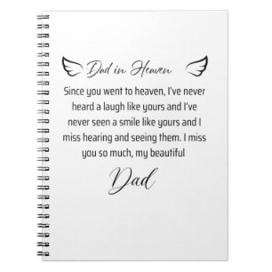 Letter to my dad in heaven  notebook