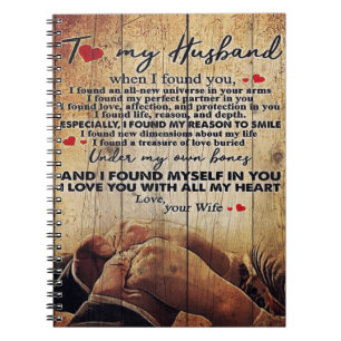 Letter To My Husband, Cute Family Gift Notebook