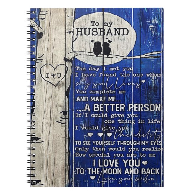 Letter To my Husband | Husband Gift Notebook (Front)