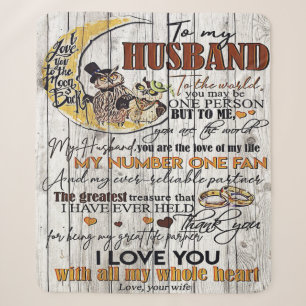 Letter To My Husband, Love Quotes Letter Sherpa Blanket