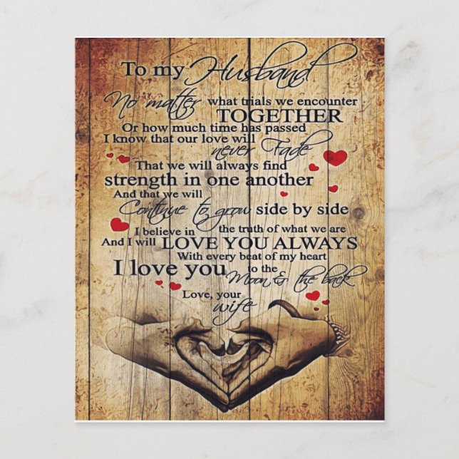 Letter To My Husband | Lovely To My Husband Gift Flyer (Front)