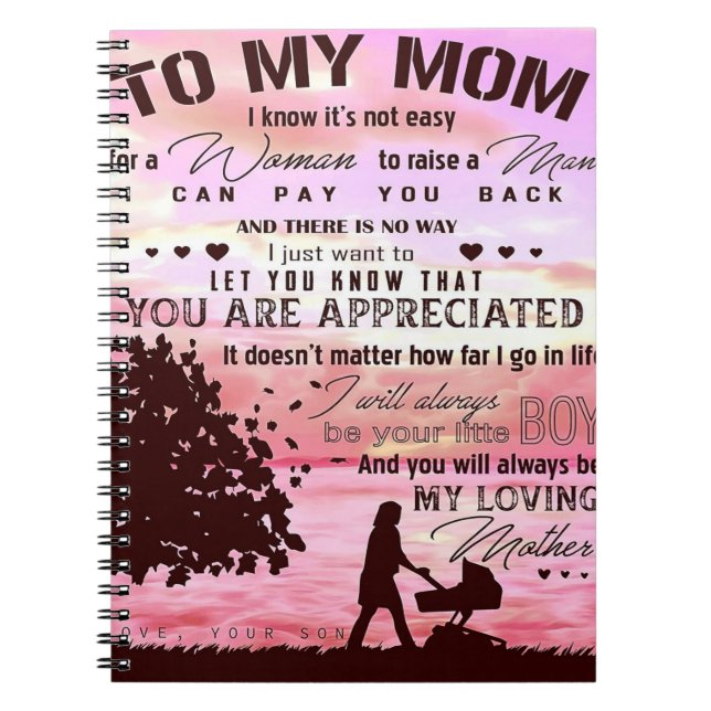 Letter To My Mum | Letter To Family Notebook (Front)