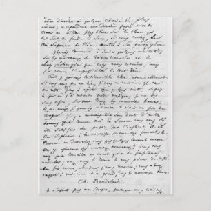 Letter to Richard Wagner  17th February 1860 Postcard
