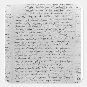 Letter to Richard Wagner  17th February 1860 Square Sticker