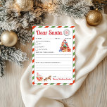 Letter to Santa Kids Letter to Santa Printable<br><div class="desc">Letter to Santa Printable – Easy to print Christmas letter template for kids to write their holiday wishes. Fun,  festive,  and perfect for Christmas activities.</div>