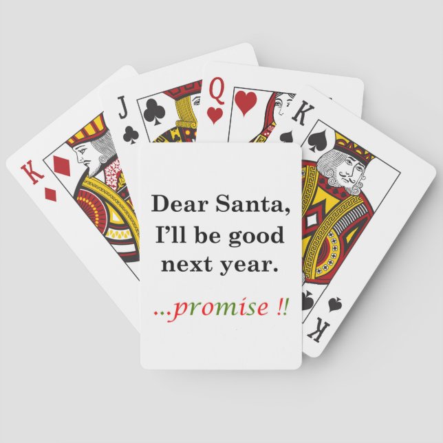 Letter to Santa Playing Cards (Back)