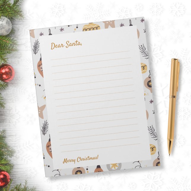 Letter to Santa - Scandinavian Christmas Notepad (Creator Uploaded)