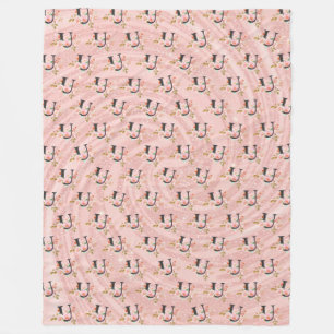 Letter U Fleece Blanket