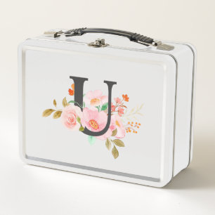 Letter U Metal Lunch Box