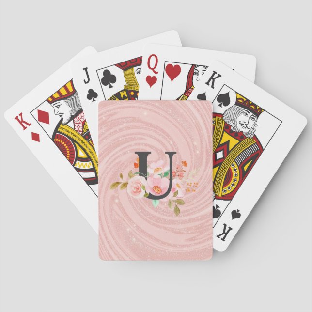 Letter U Playing Cards (Back)