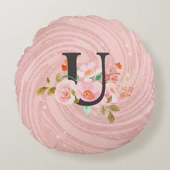 Letter U Round Cushion (Front)