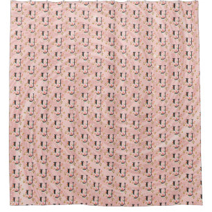 Letter U Shower Curtain