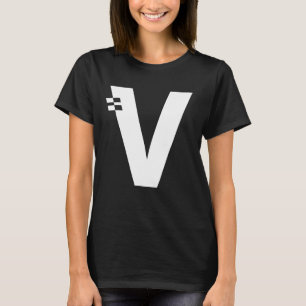 Letter V Alphabet Initial Monogram T-Shirt