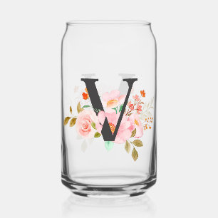 Letter V Can Glass