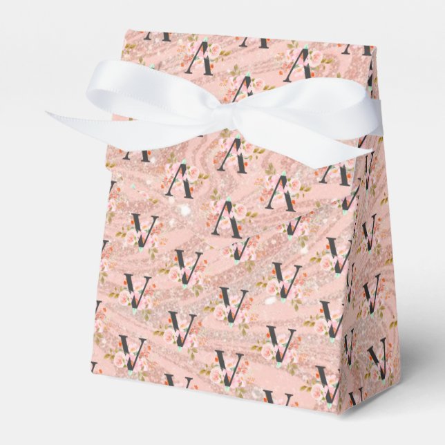 Letter V Favour Box (Front Side)