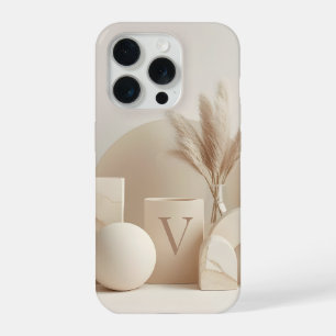 Letter V Minimal Monogram Phone Case – Aesthetic N