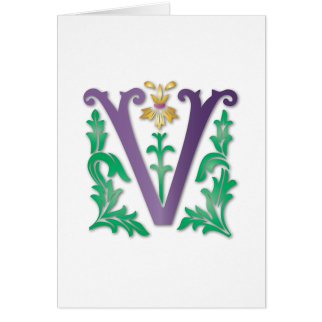 Letter V Monogram (Front)