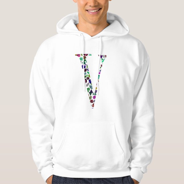 Letter V Monogram Hoodie (Front)