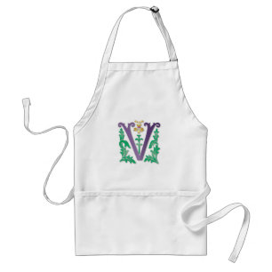 Letter V Monogram Standard Apron