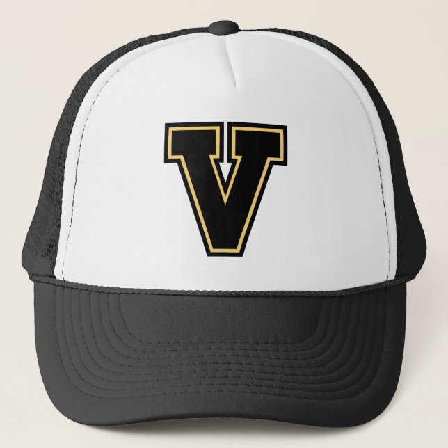 Letter "V" monogram Trucker Hat (Front)