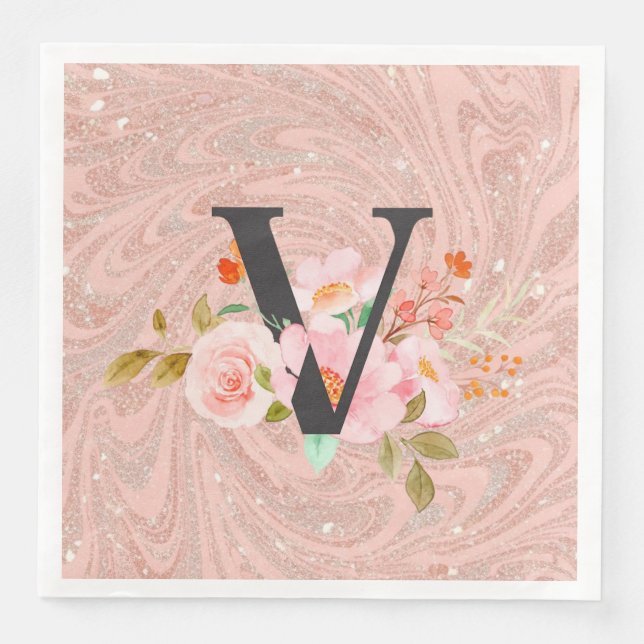 Letter V Napkin (Front)