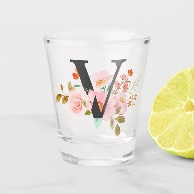 Letter V Shot Glass (Front)