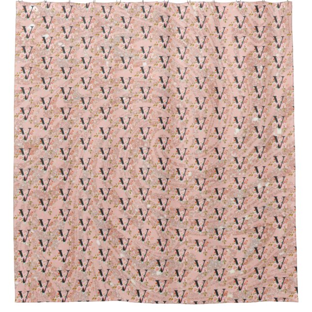 Letter V Shower Curtain (Front)