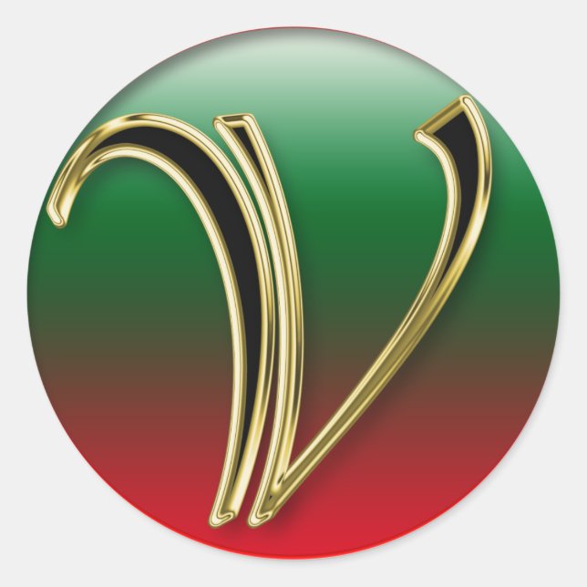 LETTER V STICKER (Front)