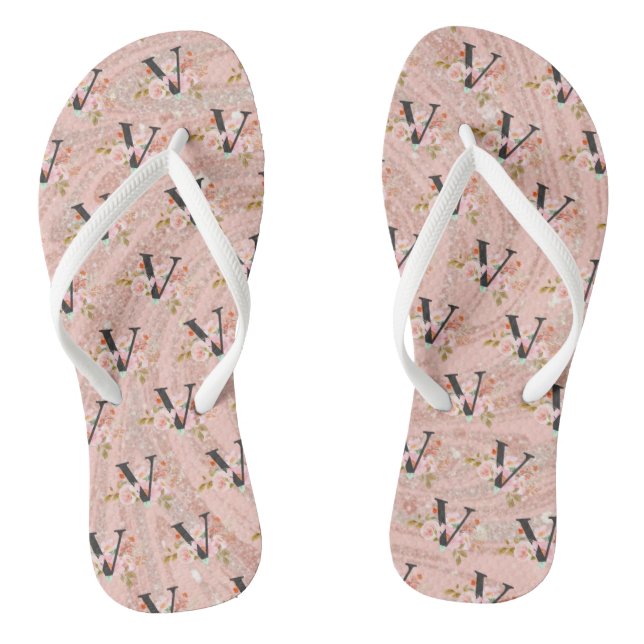 Letter V Thongs (Footbed)