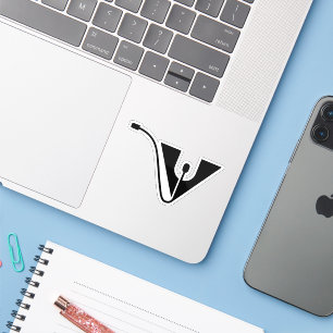 Letter V with Mouse