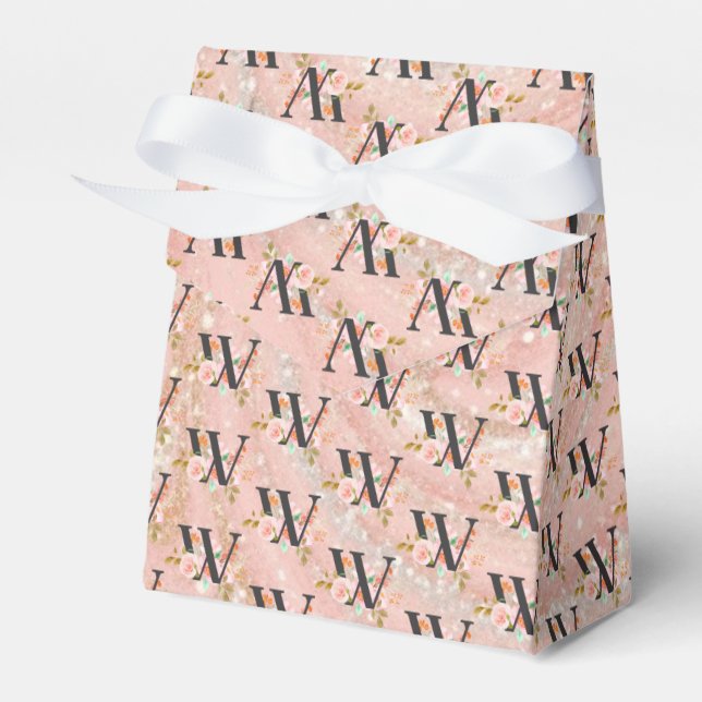 Letter W Favour Box (Front Side)