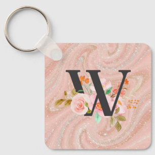 Letter W Key Ring