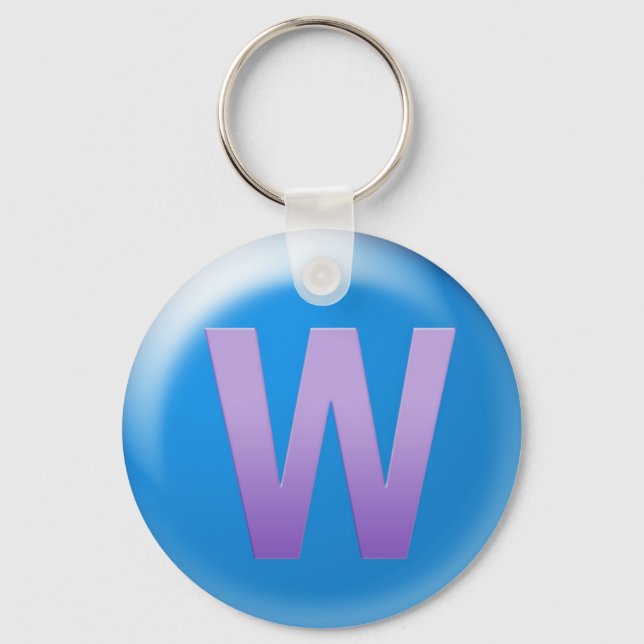 Letter W Key Ring (Front)