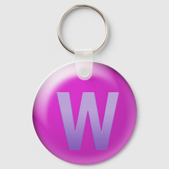 Letter W Key Ring (Front)