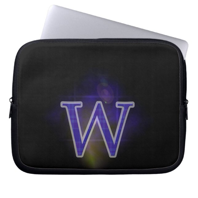 Letter W Laptop Sleeve (Front)