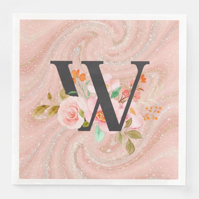 Letter W Napkin (Front)