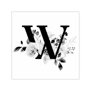 Letter W Self-inking Stamp