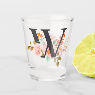 Letter W Shot Glass