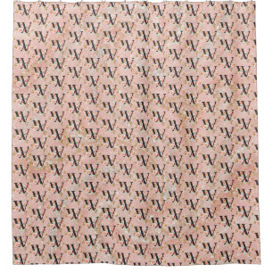 Letter W Shower Curtain