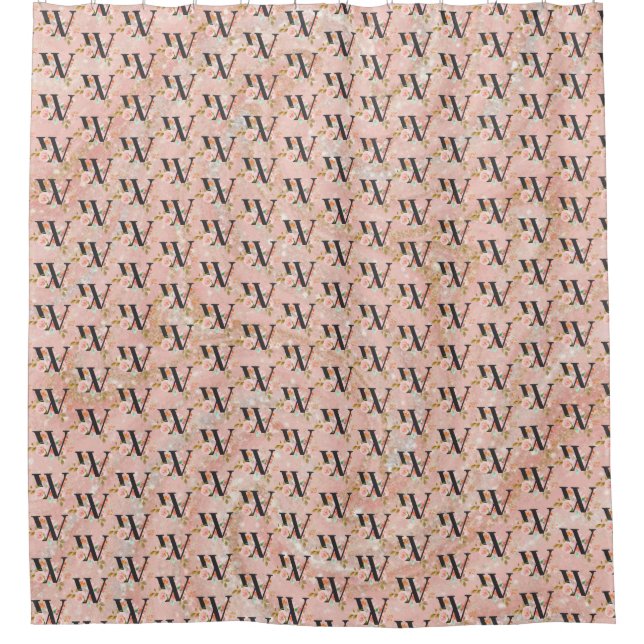 Letter W Shower Curtain (Front)